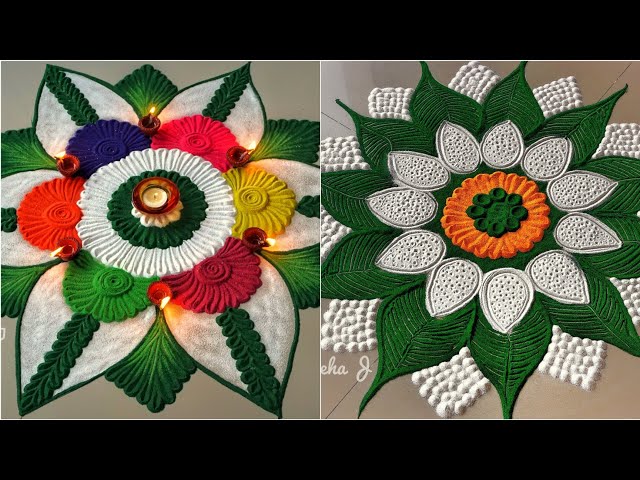 Festival rangoli design by sneha j - video 2