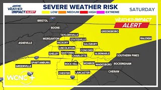 LIVE RADAR | Strong storms possible in Charlotte area Saturday | Weather Alert