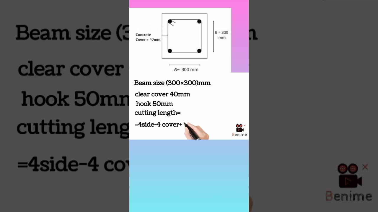 How to calculate Beam stirrups simple method