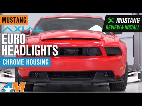 2010-2012 Mustang Axial Euro Headlights; Chrome Housing; Smoked Lens Review & Install