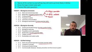Biology A Level 2022 Advanced Information (OCR)
