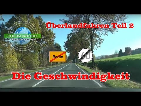 Überlandfahren Teil 2 - Geschwindigkeit - Fahrstunde - Führerschein - Prüfungsfahrt