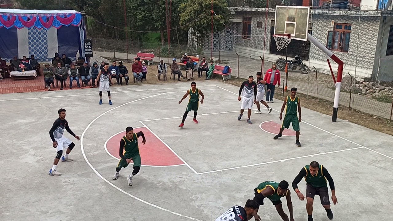 Basketball match army Vs hamirpur in jaisinghpur