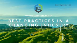 BOX September Webinar   Energy Market Update + Best Practices in a Cha