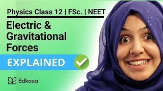 π Electric and Gravitational Forces | Physics Class 12