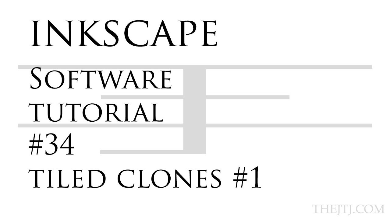 Inkscape Software Tutorial #34 Tiled Clones #1