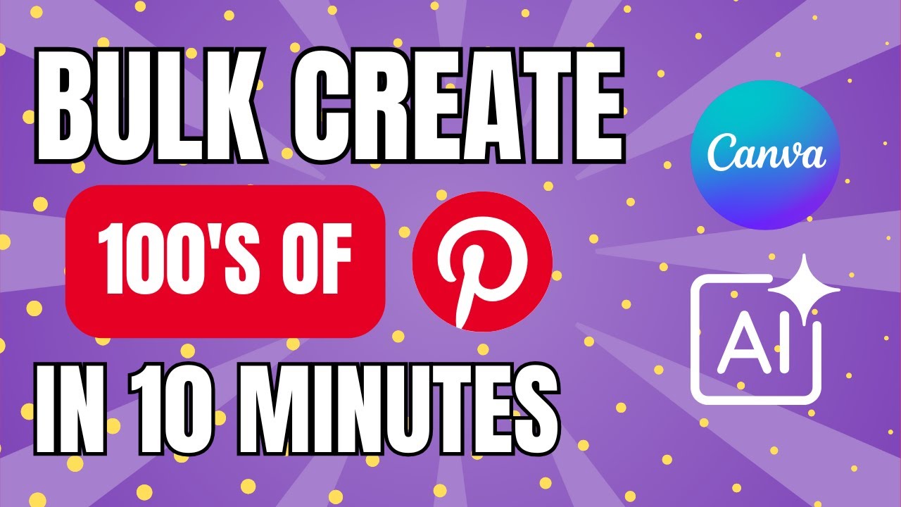Canva's Secret Weapon: Bulk Create 100+ Pinterest Pins in Minutes!
