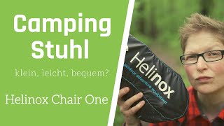 Helinox Chair One - der ultimative Campingstuhl? - Jojo the Gear G!rl - 4K