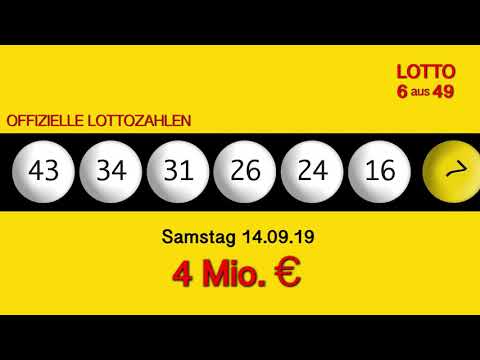 Lottozahlen 14.09.19 Lotto6aus49
