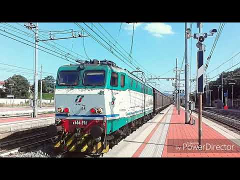E656 596 al traino del MRS Madd. Marc. - Bologna Interporto, in transito a Firenze Campo di Marte!