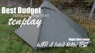 Download the video "Budget Brilliance. Tenplay 1p Trekking Pole Tent."