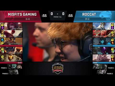 MSF vs ROC Highlights Game 1 | EU LCS Summer 2017 | Misfits vs Roccat
