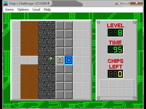 CHIPS.dat (CC1) level 8 AVI solution - "LESSON 8" - 95/100