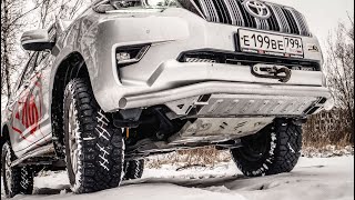 Силовой бампер-дуга РИФ на Toyota LC Prado 150: обзор конструкции