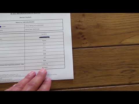 David Wilson Homes Weak Mortar test report