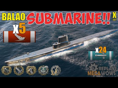 SUBMARINE Balao 5 Kills & 237k Damage | World of Warships Gameplay