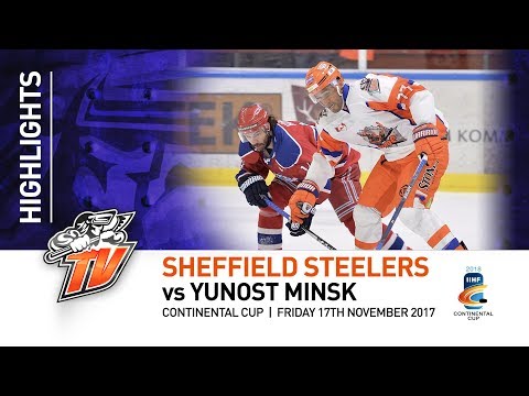 Yunost Minsk v Sheffield Steelers - Continental Cup - 17th November 2017