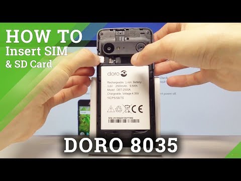 How to Insert Nano SIM & SD Card in DORO 8035 – SIM & SD Installation