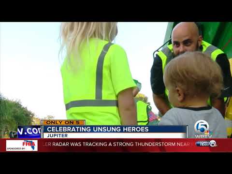 Jupiter girl has special relationship with trash collectors