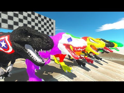 Dark Tyrannosaurus Rex Marvel Dc Speed Race Championship Hunting Found Jurassic world evolution 2