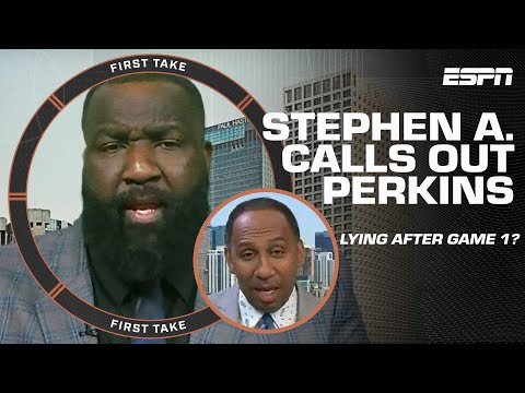 , title : 'Stephen A. thinks Perk is 'LYING TO THE AMERICAN PUBLIC' about the Heat's chances 🗣️ | First Take'