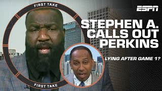Stephen A. thinks Perk is 'LYING TO THE AMERICAN PUBLIC' about the Heat's chances 🗣️ | First Take
