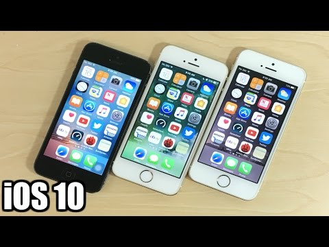 iPhone 5 vs iPhone 5S vs iPhone SE (iOS 10)