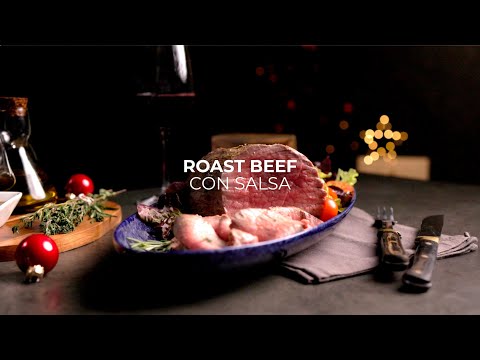 Roast Beef con salsa | Plato principal Menú de Navidad