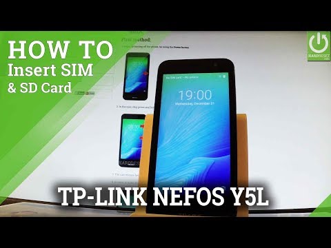 How to Insert SIM & SD Card in TP-LINK Neffos Y5L - Install SIM and SD