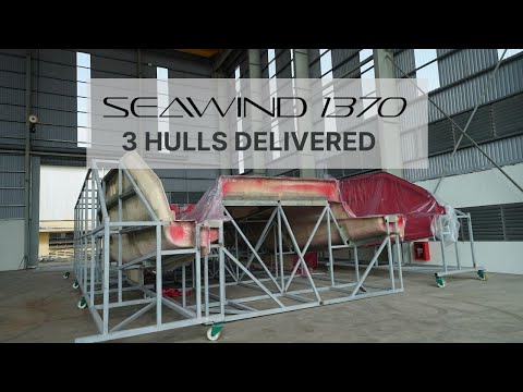 2021 catamarans: Seawind 1370 - HULLS MOLDS ARRIVED!