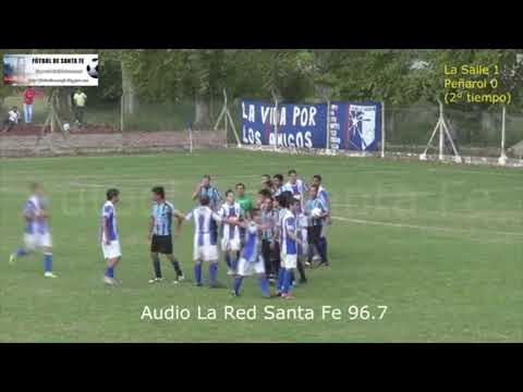 Semifinal ida. La Salle 1- Peñarol 0. Torneo del Interior 2014