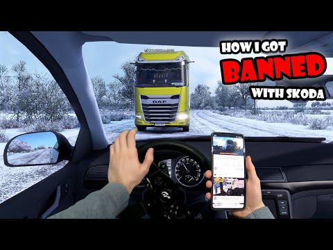 IDIOTS on the road #87 - How I got BANNED for 10 days with Skoda | Funny moments - ETS2 Multiplayer