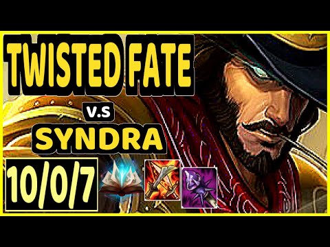 NISQY (TWISTED FATE) vs SYNDRA - 10/0/7 KDA MID GAMEPLAY - EUW Ranked GRANDMASTER