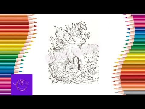 Godzilla Coloring Creativ Pages / Godzilla Huge Coloring Pages / #coloringpages