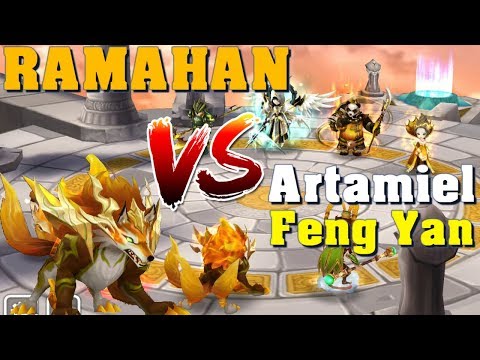Summoners War - Ramahan vs Artamiel & Feng Yan!!! (World Arena Special League)