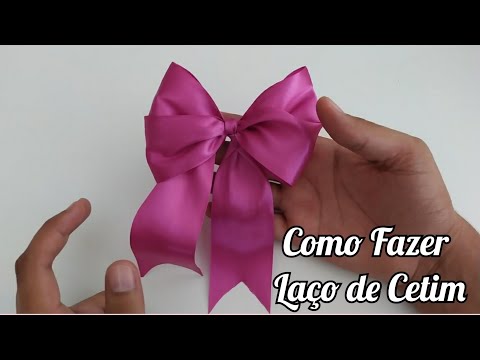 LAÇO DE CETIM DUPLO - PASSO A PASSO / CESTA DIA DAS MÃES