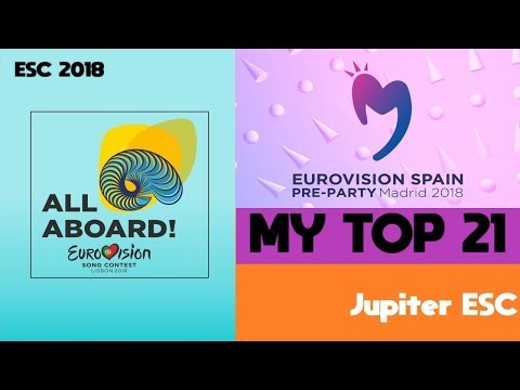 Eurovision (ESC) 2018 - Eurovision Spain Pre-Party (Madrid) My Top 21