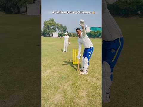 Tennis Ball Players Vs Leather Ball Players 😬 #cricketwithvishal #shorts