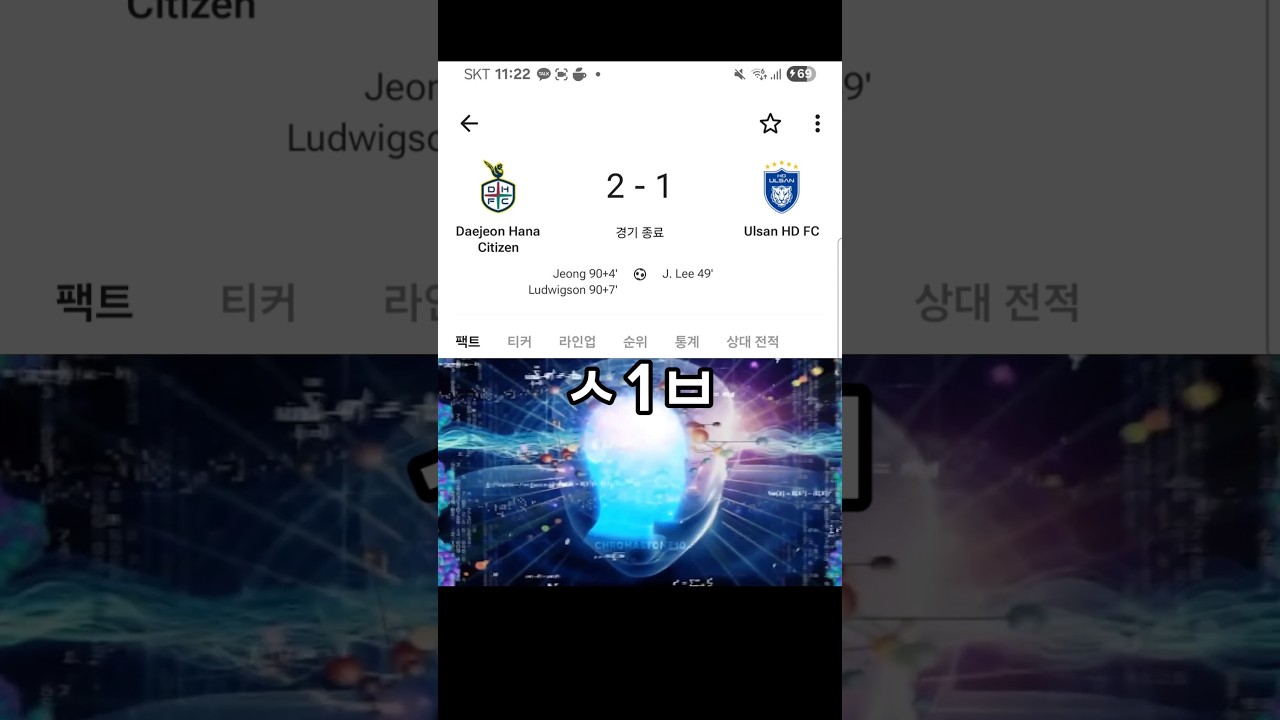 오늘 경기 요약 #울산hdfc #울산hd #마이팀울산 #myteamulsan #대전하나시티즌 #패배 #샤갈 #k리그 #축구 #루빅손 #이진현 #soccer #쇼츠 #memes