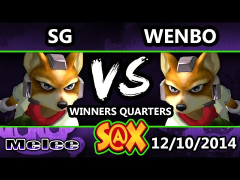 S@X - SG (Blue Fox) Vs. Wenbobular (Fox) SSBM Winners Quarters - Melee