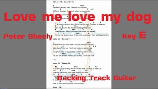 Love me love my dog   E  -  Backing Track Guitar + Chord