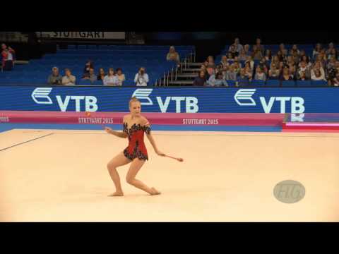 Anastasiya DETKOVA (AUT) 2015 Rhythmic Worlds Stuttgart - Qualifications Clubs