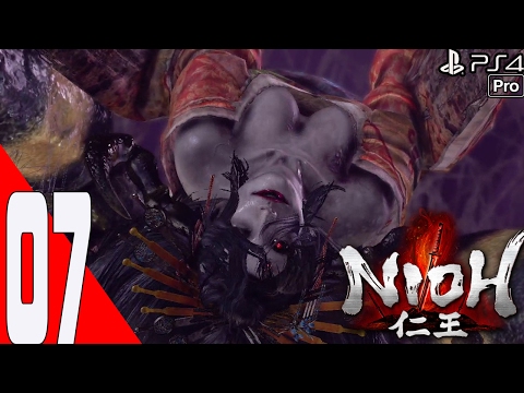 Nioh Full Game Walkthrough Part 7 - Spider Nest Castle - Boss-Joro- Gumo