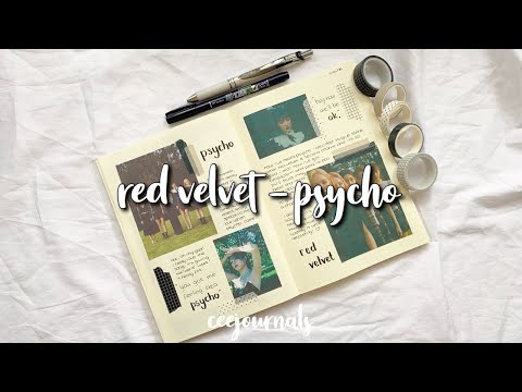 kpop journal with me #12; red velvet - psycho🌹