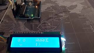 Sleep mode + Watchdog timer in action. Waking up the MCU every 4seconds.