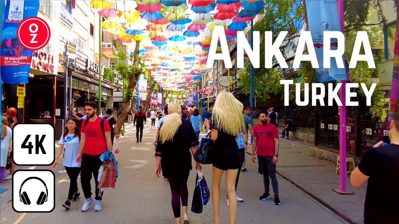 Immersive street-level walking tour through Ankara, Turkey, showcasing authentic urban landscapes, local architecture, and the vibrant atmosphere of the city's neighborhoods