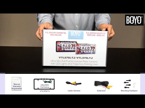 BOYO Premium License Plate Backup Camera VTL275LTJ VTL375LTJ VTL405LTJ VTL425LTJ