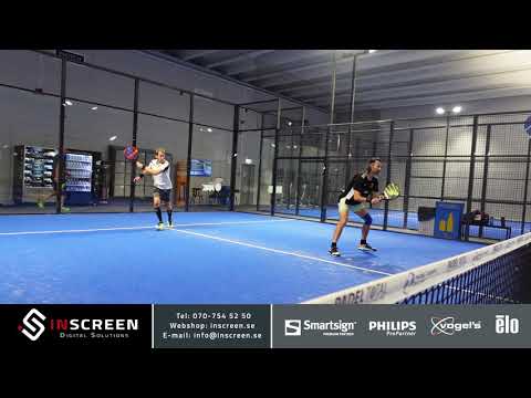 Inscreen - Digitala skyltar till Padelhallar