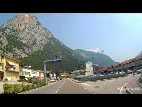 I: Sarche. Comune di Madruzzo. Trentino-Alto Adige. Driving on S245bis northbound. June 2017
