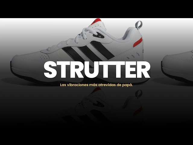 Vídeo relacionado con adidas Hombre Strutter Shoes, Cloud White/Core Black/Active Red, 38 EU